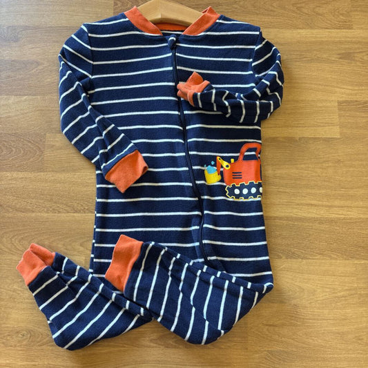 Little Me Stripe Sleeper - 3T