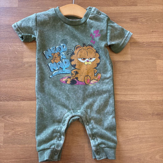 Garfield SS Romper - 0/3m