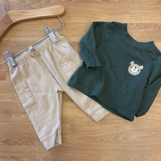Bundles Bear Two Pc Set - 0/3m