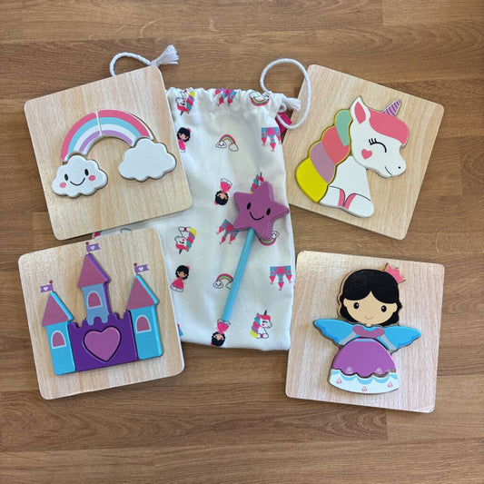 Princess Wood Puzzle Set
