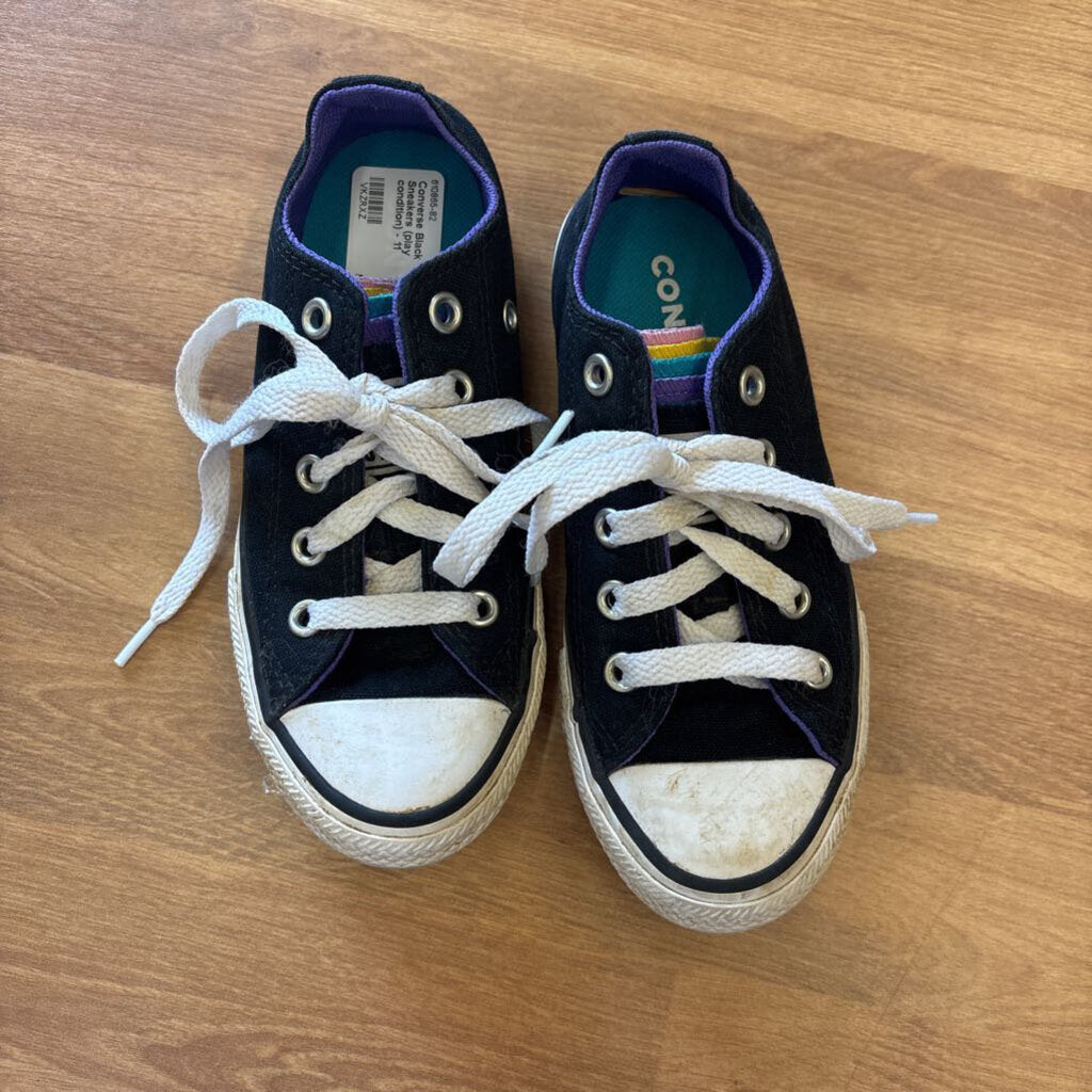 Converse Black Sneakers (play condition) - 11