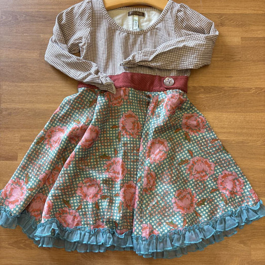 Matilda Jane Dot Floral LS Dress - 2