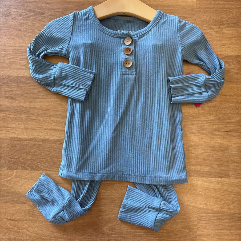 Posh Peanut Bamboo Ribbed Two Pc Set - 12/18m