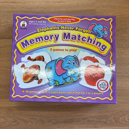 Elephants Never Forget Memory Matching