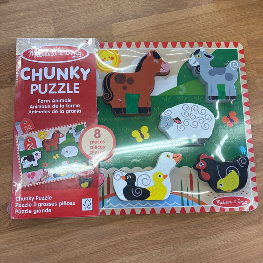 NEW Melissa & Doug Wood Puzzle - Farm