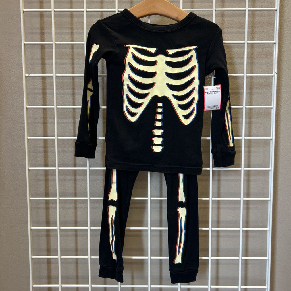 Baby Gap Skeleton Pjs - 3T