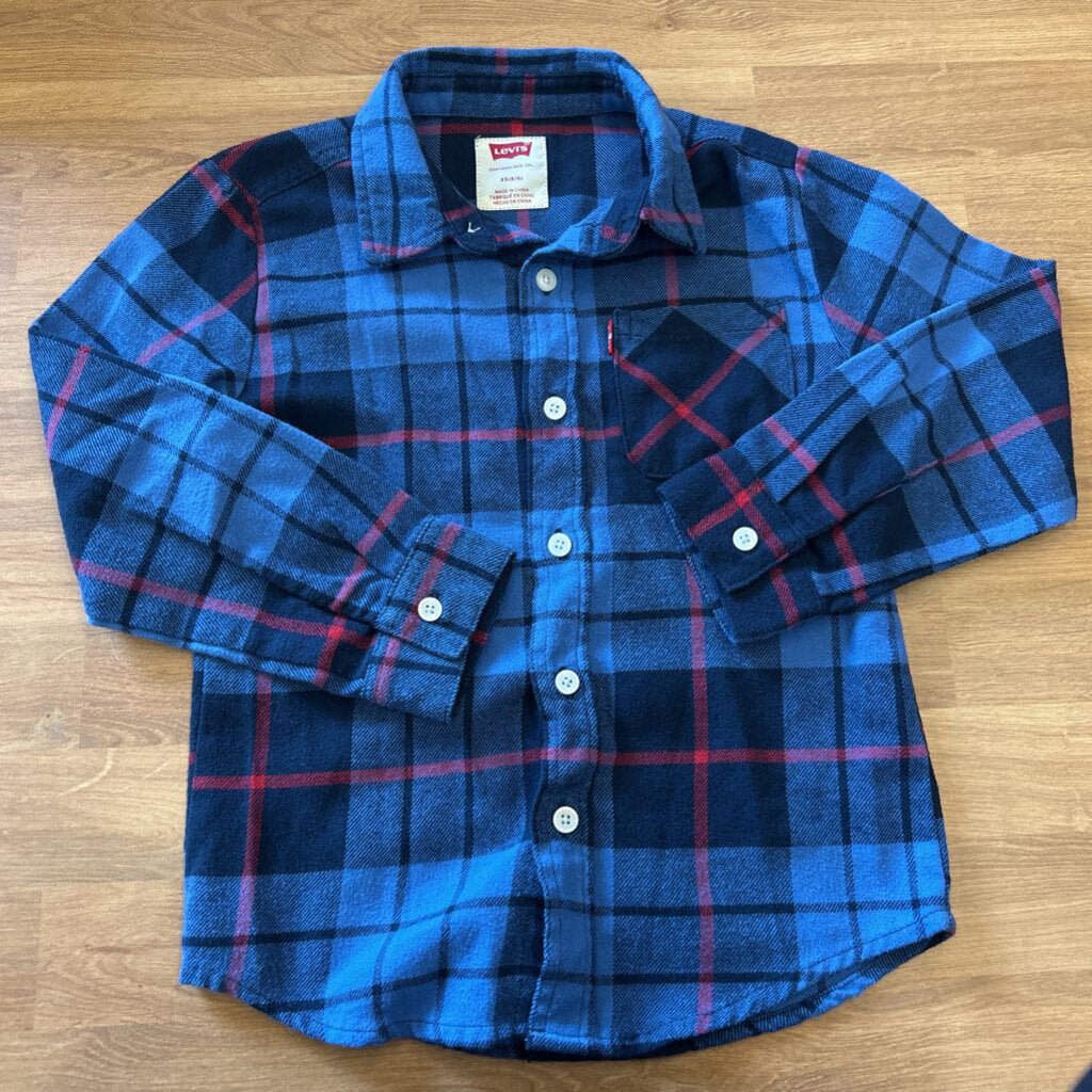 Levi's Plaid Flannel LS Button Up 5/6