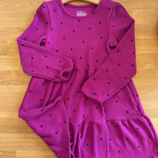 Cat Jack Waffle Spot LS Dress 8