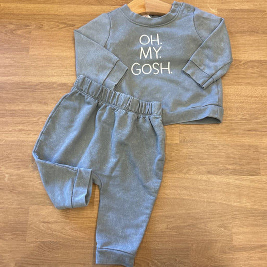 Cat Jack Oh My Gosh LS Pant Set 0/3m