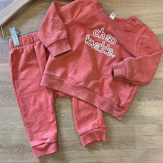 Cat & Jack Lovable Two Pc Set - 3/6m