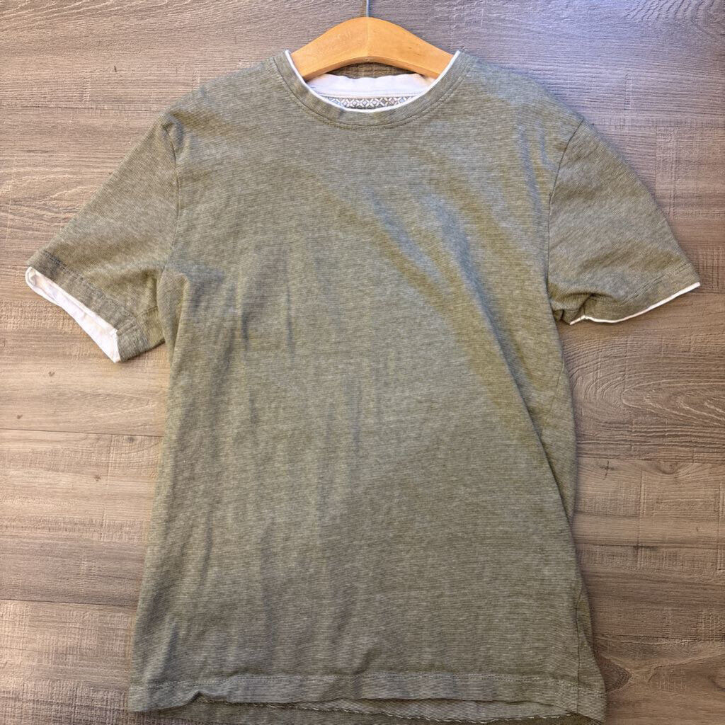 Denim & Flower Stripe SS Tee - 11/12