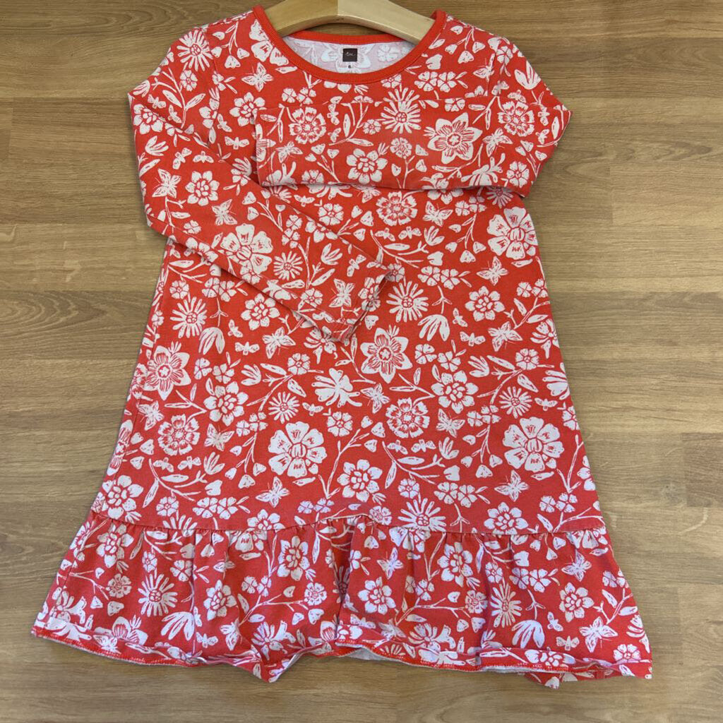 Tea Floral LS Dress - 6