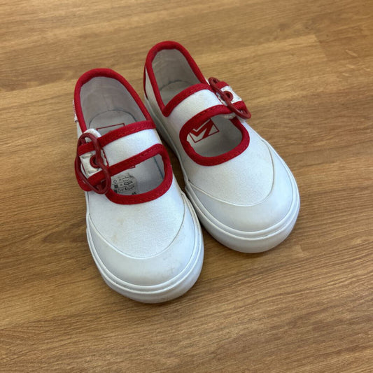 Vans White Mary Jane Sneakers (staining) - 5.5