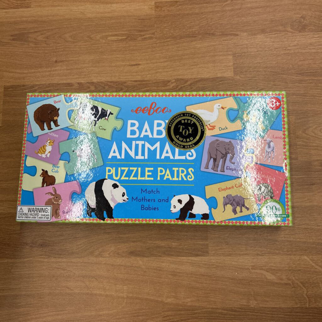 eeBoo Baby Animals Puzzle Pairs