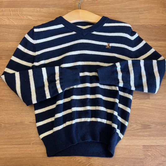 Baby Gap Stripe V Neck Sweater - 4
