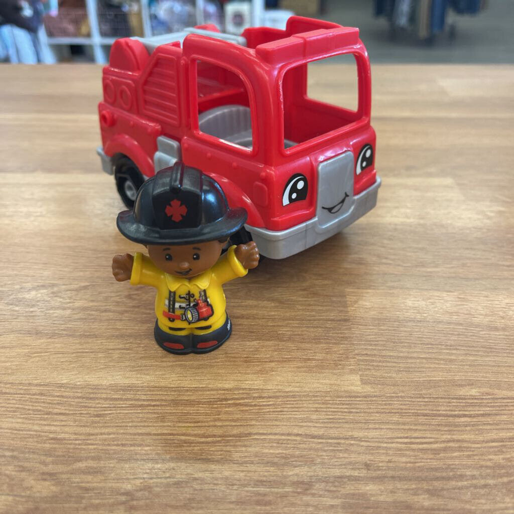Fisher Price Little People Firetruck w/ Figure