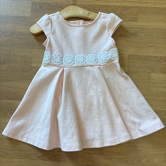 Janie & Jack Pleated SS Dress - 18/24m