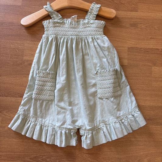 Kate Quinn Smocked Tank Romper - 6/12m