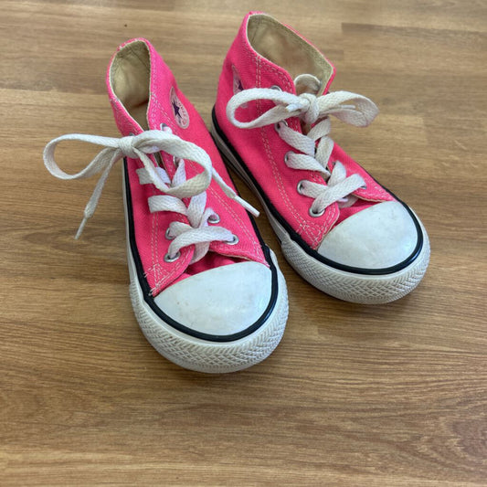 Converse Pink High Top Sneakers - 8