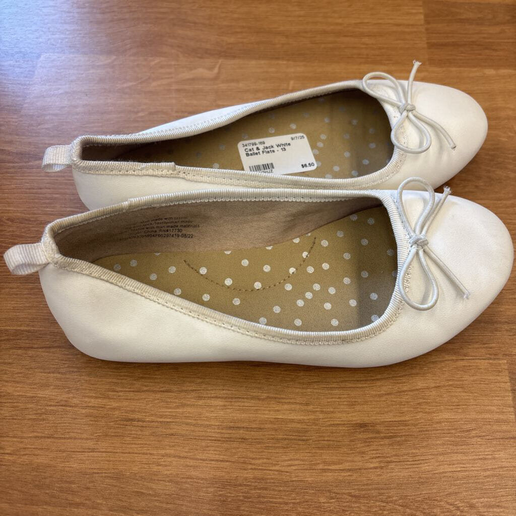 Cat & Jack White Ballet Flats - 13