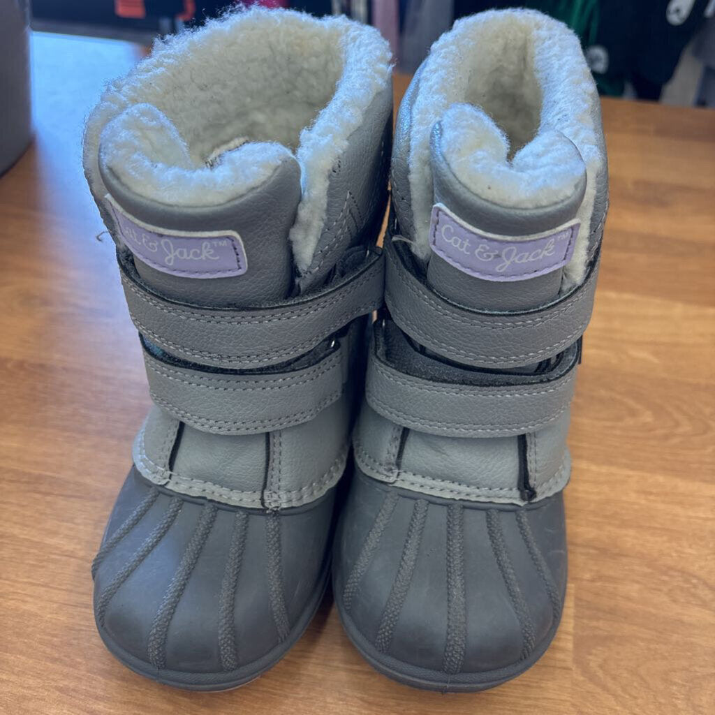Cat & Jack Grey Snow Boots - 9