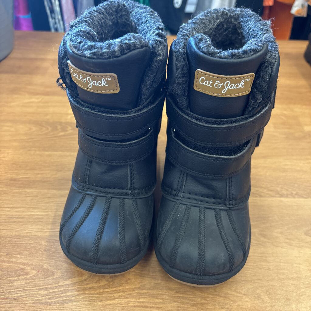 Cat & Jack Black Snow Boots - 10