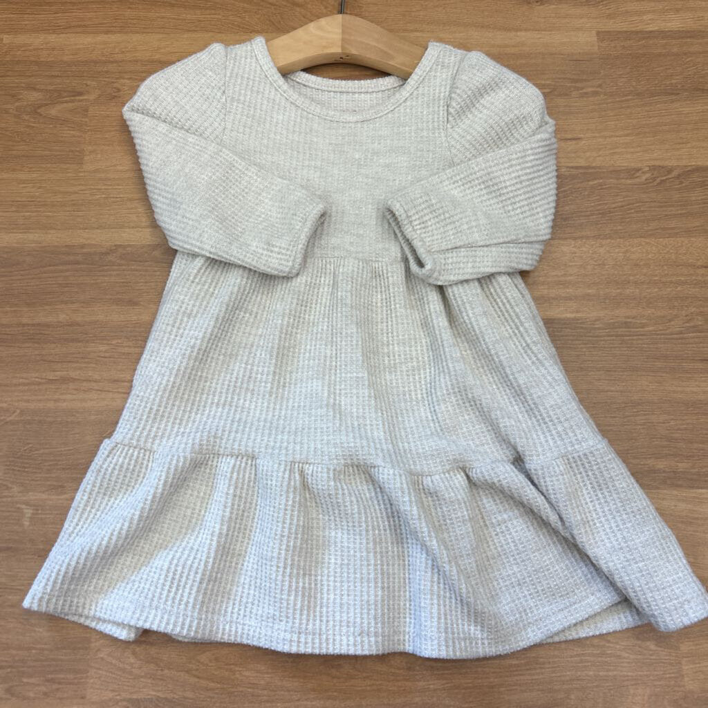 Cat & Jack Waffle Knit LS Dress - 12m