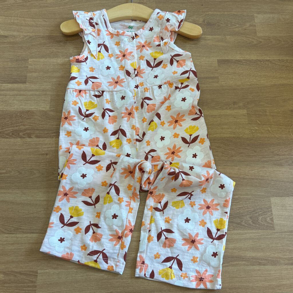 NWT Dip Floral Tank Romper - 18/24m