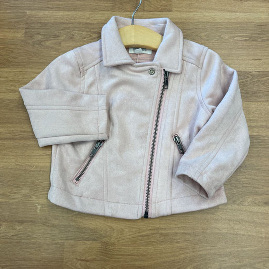 NWT Gymboree Faux Suede Motto Jacket - 18/24m