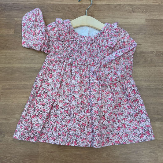 NWT Baby Gap Floral LS Dress - 12/18m