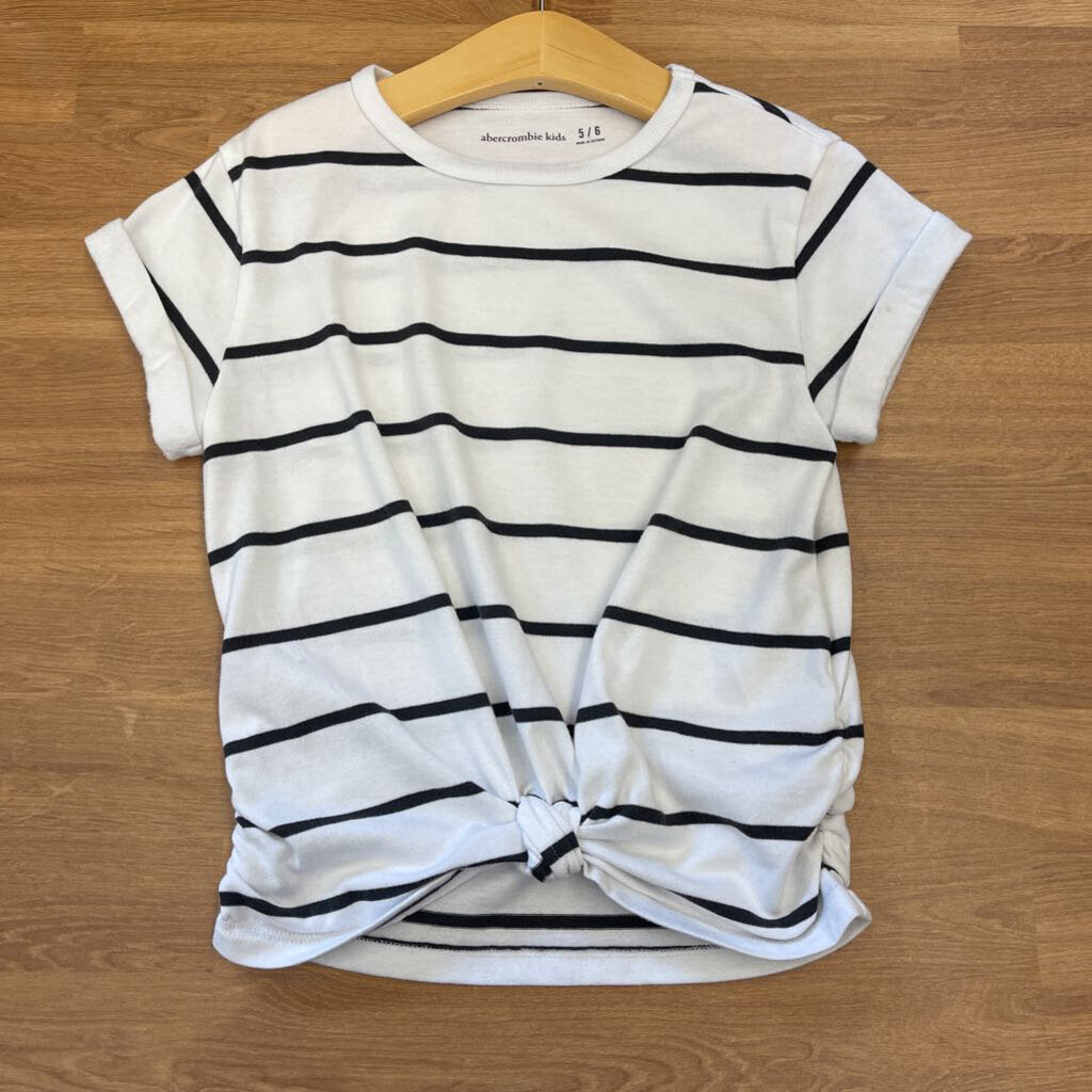 Abercrombie Kid Stripe SS Knot Tee - 5/6