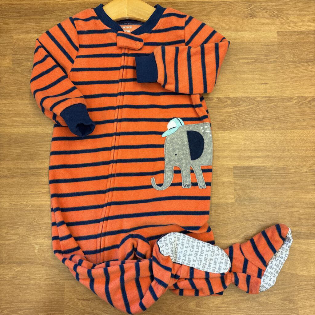 Carter's Fleece Stripe Sleeper - 12m