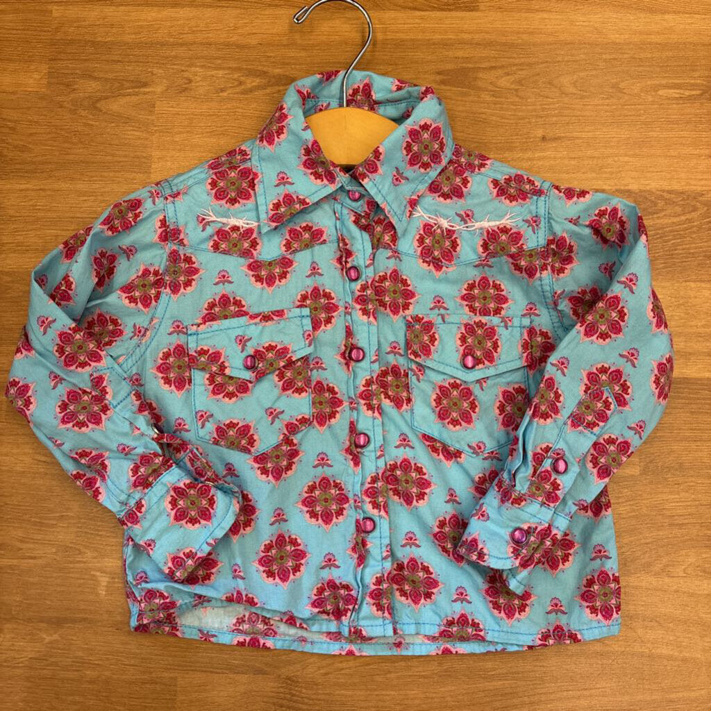 Cowgirl Hardware Floral LS Snap - 6m