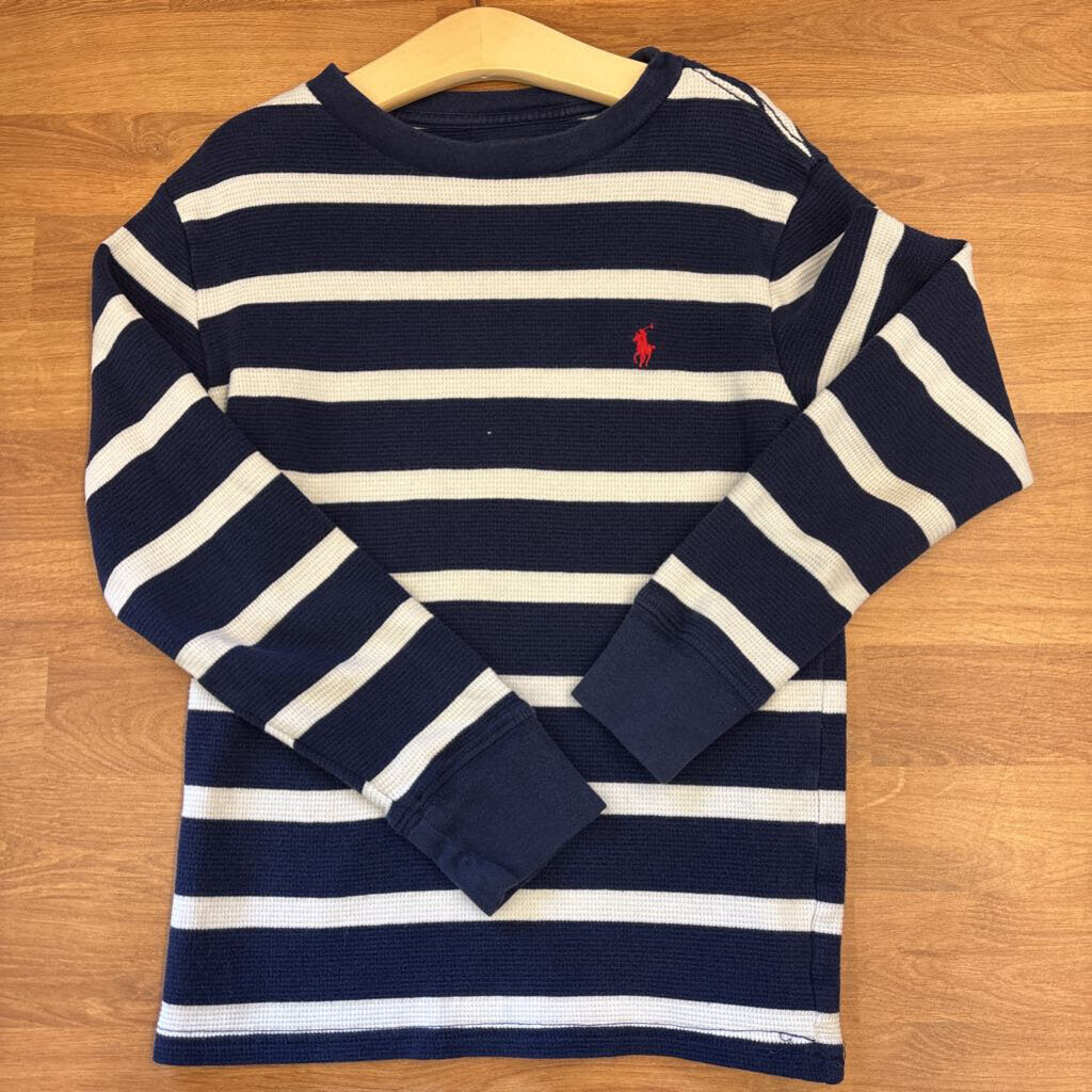Polo Stripe Thermal LS Tee - 8