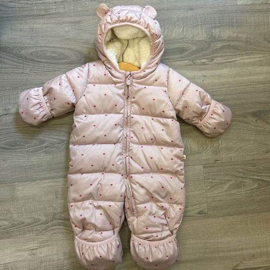 Baby Gap Heart Puffer Bunting - 0/3m