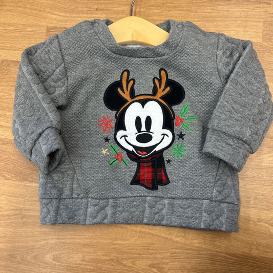 Disney Mickey Holiday Crewneck - 9/12m