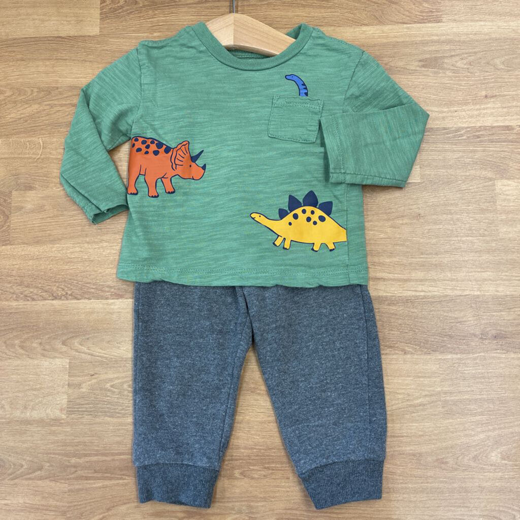Little Me Dino Three Pc Set - 12m