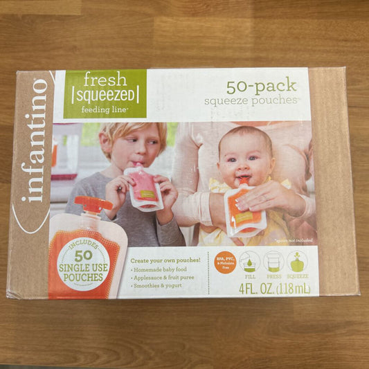NEW Infantino 50 Pack Squeeze Pouche