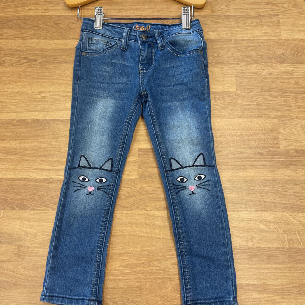 Studio V Cat Skinny Jeans - 4