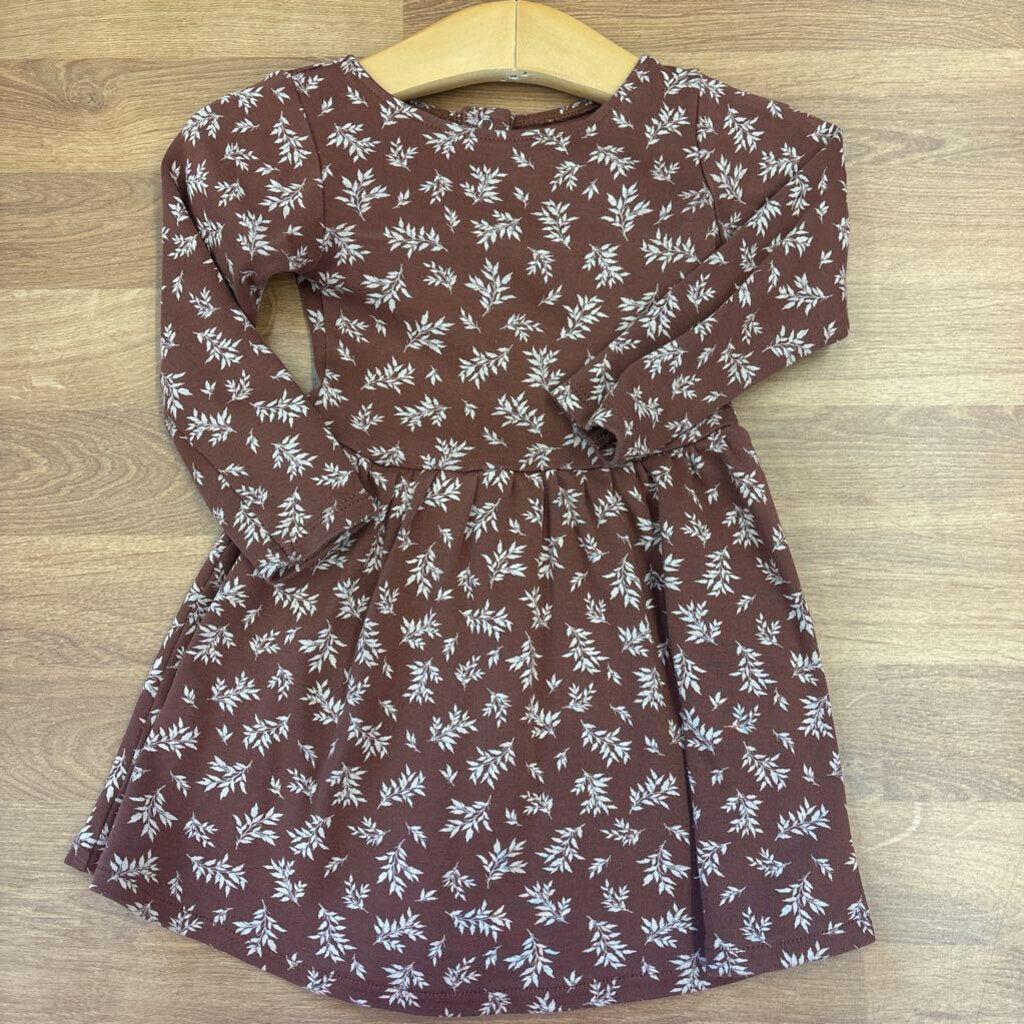 Colored Organics Floral LS Dress - 18/24m