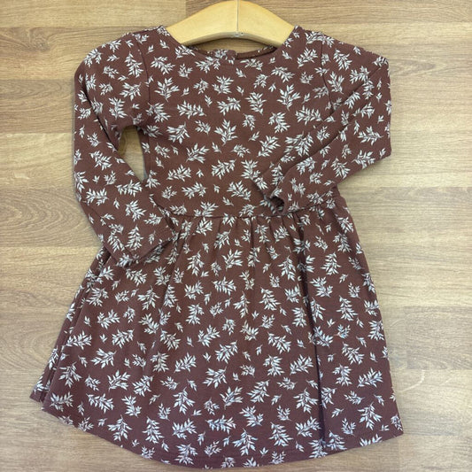 Colored Organics Floral LS Dress - 18/24m