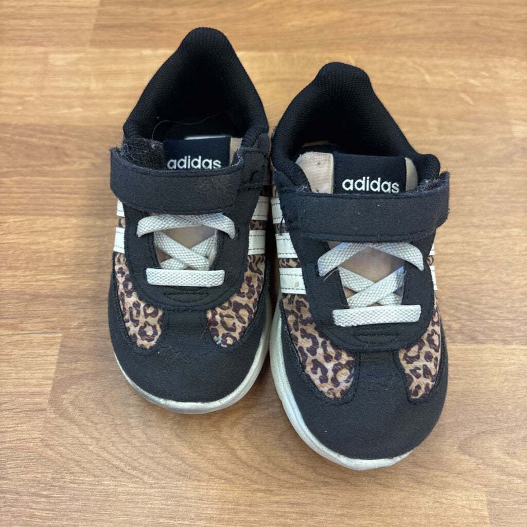 Adidas Black Leopard Sneakers - 7