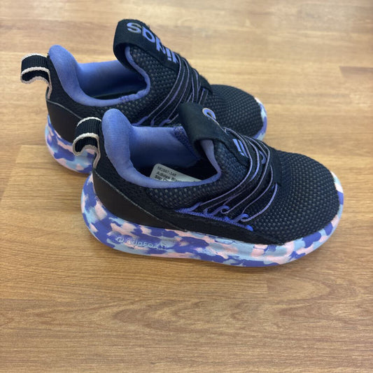 Adidas Black/Purple Slip On Sneakers - 7