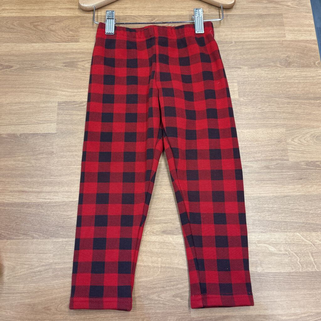 Carter's Fleece Lined Plaid Leggings - 4T