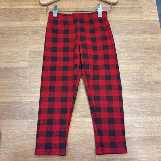 Carter's Fleece Lined Plaid Leggings - 4T