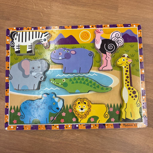 Melissa & Doug Wooden Safari Puzzle