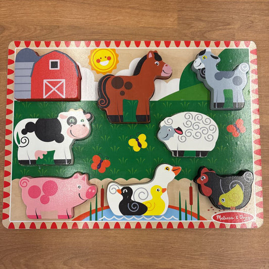 Melissa & Doug Wooden Farm Puzzle