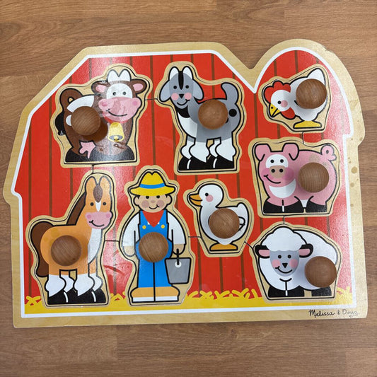 Melissa & Doug Farm Jumbo Knob Puzzle