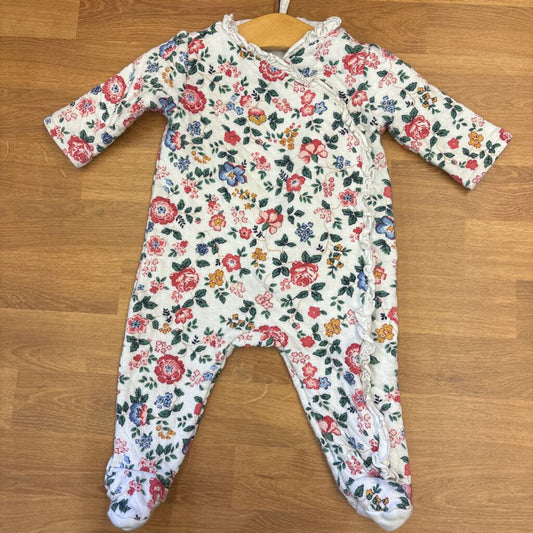 Janie & Jack Quilted Floral Romper - 3/6m