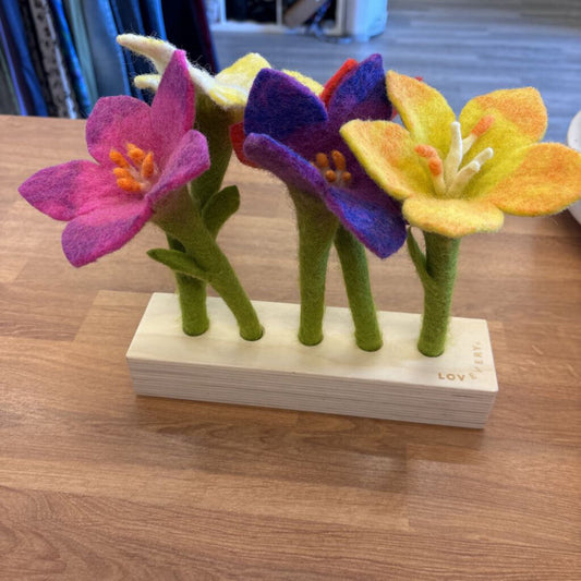 Lovevery Felt Flowers in a Row